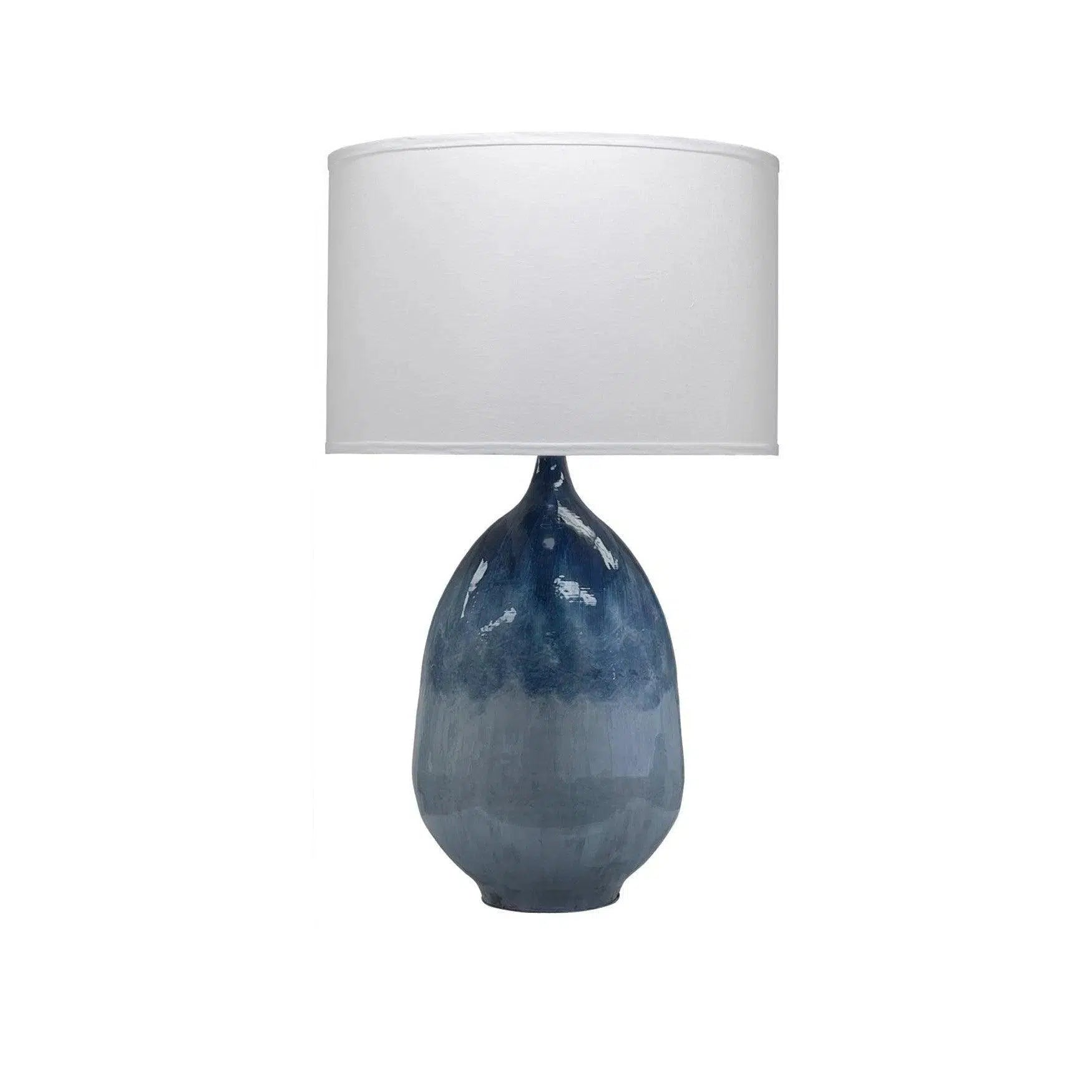 ceramic table lamps with hand painted designs for an artistic touchBlue Iron Twilight Table Lamp