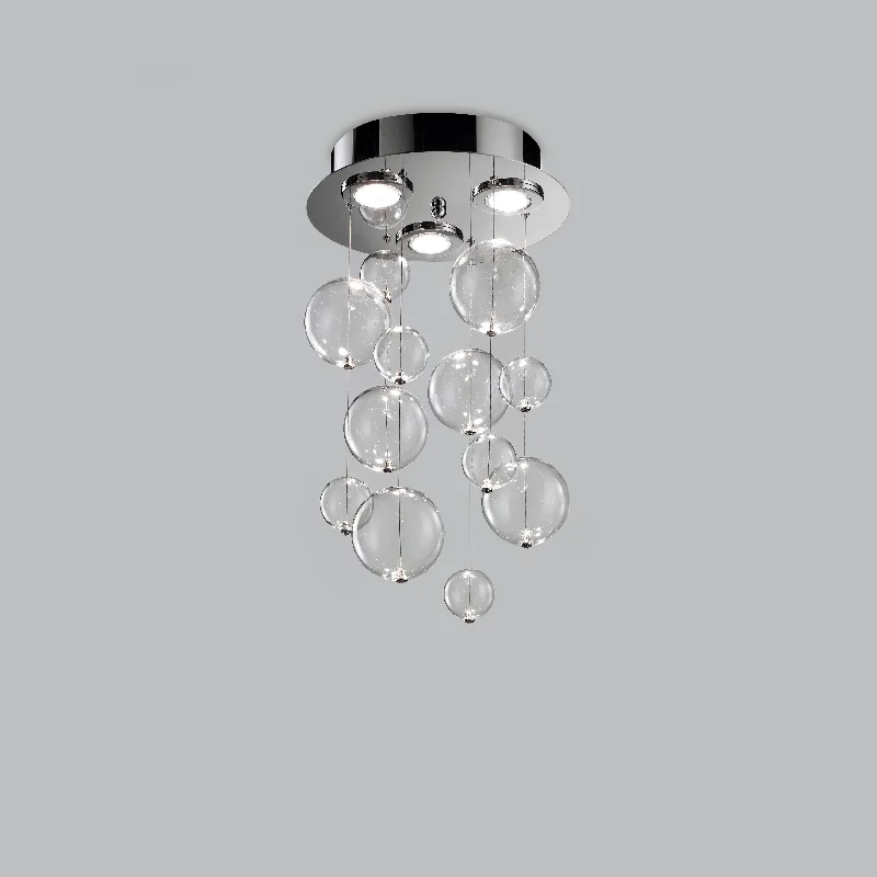 Modern Minimalist Ceiling Lights for Contemporary InteriorsGlass globe modular pendants with circular base Modern Minimalist Ceiling Lights for Contemporary InteriorsGlass globe modular pendants with circular base