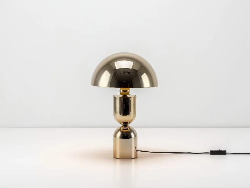 leather table lamps with a distressed texture for a rugged charmBrass mushroom dome table lamp leather table lamps with a distressed texture for a rugged charmBrass mushroom dome table lamp