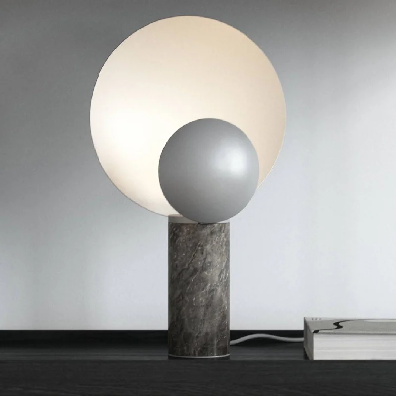 mid century modern table lamps with iconic designs for a stylish studyCaché Marble Table Lamp - Matt Grey - Nordlux