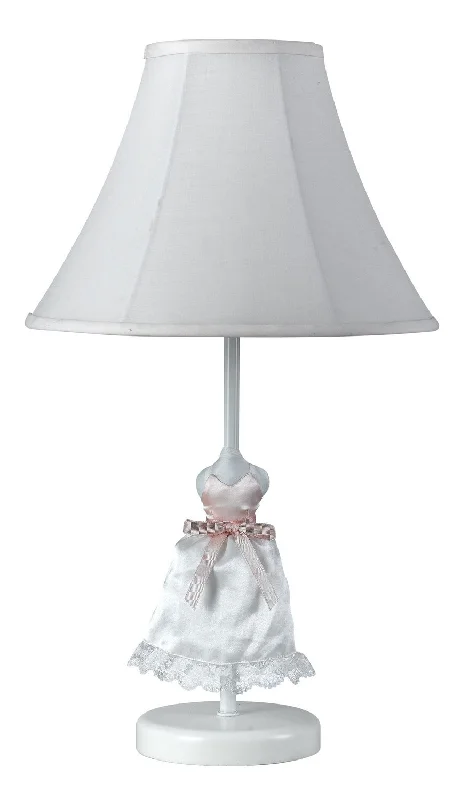 rustic farmhouse table lamps for cozy kitchensDoll Skirt Table Lamp