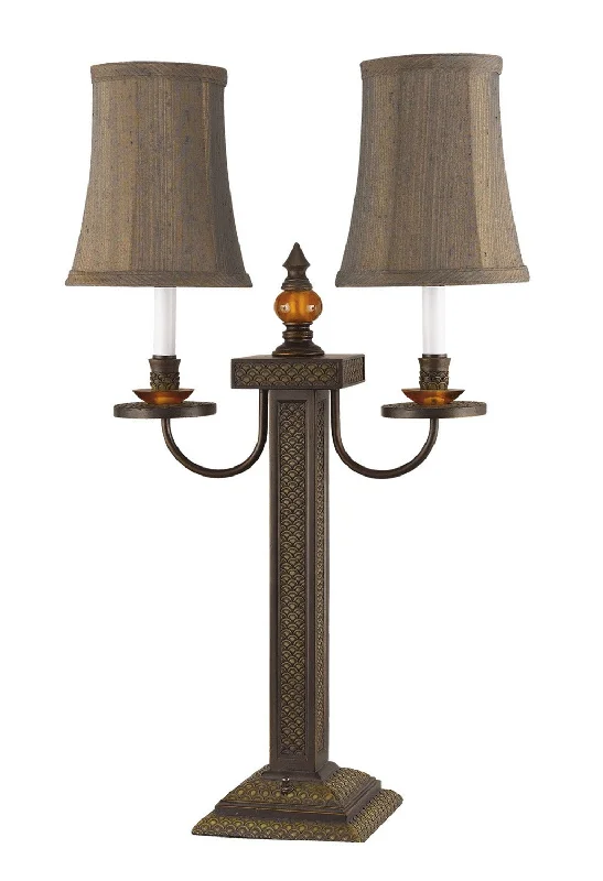 modern minimalist table lamps for contemporary living roomsWaiter 40W X 2 Resin Waiter Buffet Lamp