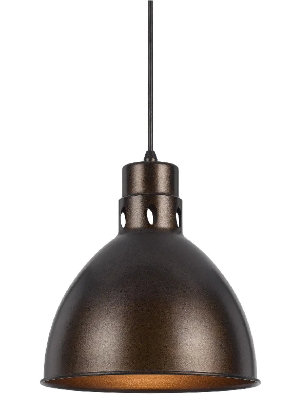 Glass Ceiling Lights with Frosted, Colored, or Etched GlassOne Light Pendant