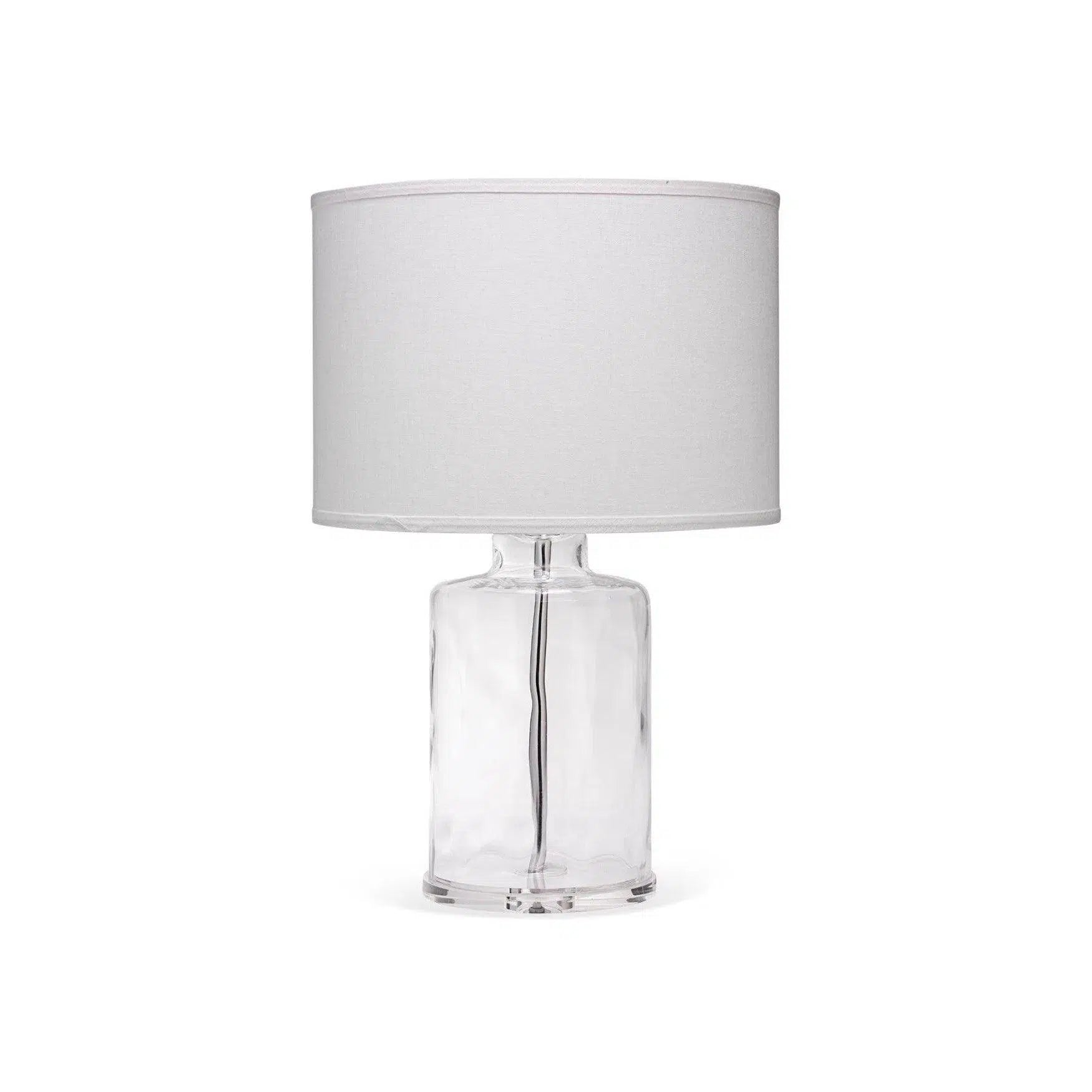 rustic farmhouse table lamps for cozy kitchensClear Glass Napa Table Lamp