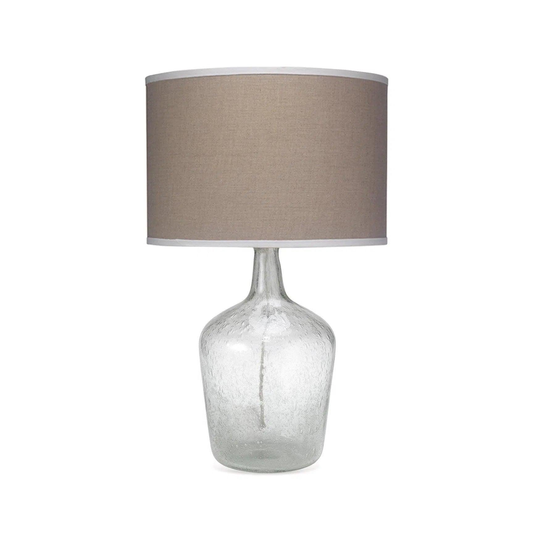 marble table lamps with a luxurious veined pattern for high end decorCoastal Style Clear Glass Plum Jar Table Lamp