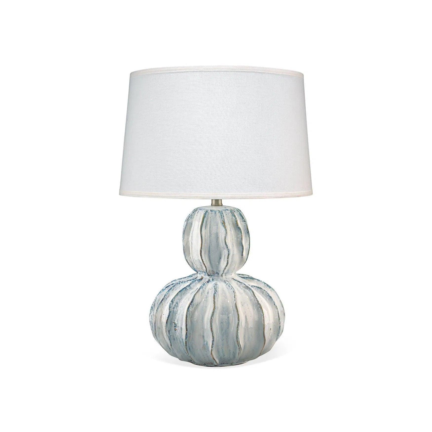 industrial style table lamps with exposed bulbs for loft apartmentsCoastal Style White Ceramic Oceana Gourd Table Lamp