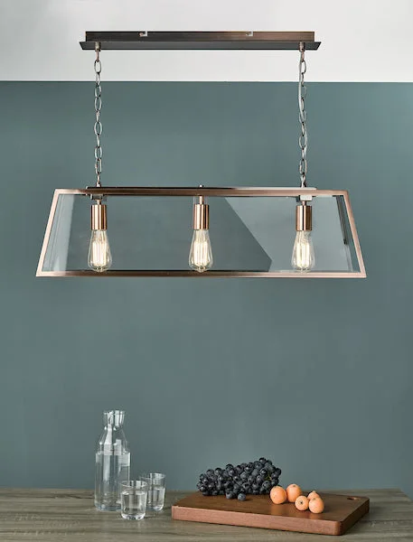 Metal Ceiling Lights in Brass, Copper, Stainless Steel, and IronDar Academy 3 Light Bar Pendant Antique Copper Metal Ceiling Lights in Brass, Copper, Stainless Steel, and IronDar Academy 3 Light Bar Pendant Antique Copper