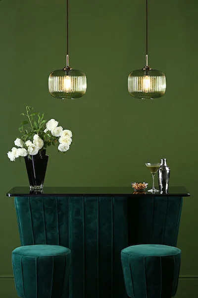 Scandinavian Style Ceiling Lights with Light Wood AccentsDar Demarius 1 Light Pendant Green Glass Bronze Detail Scandinavian Style Ceiling Lights with Light Wood AccentsDar Demarius 1 Light Pendant Green Glass Bronze Detail