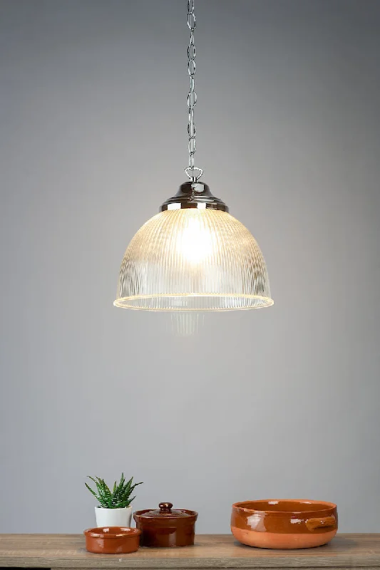 Indian - Themed Ceiling Lights with Intricate Filigree and Mirror WorkDar Edna Pendant Ribbed Glass & Polished Chrome Indian - Themed Ceiling Lights with Intricate Filigree and Mirror WorkDar Edna Pendant Ribbed Glass & Polished Chrome