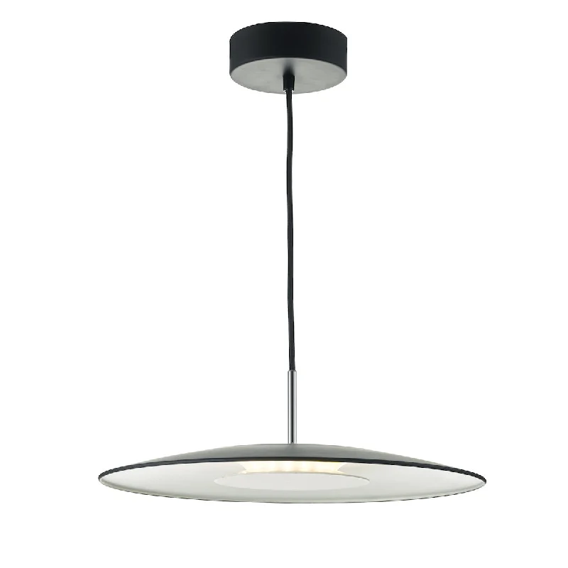 Metal Ceiling Lights in Brass, Copper, Stainless Steel, and IronDar Enoch LED Pendant Matt Black and Stainless Steel Metal Ceiling Lights in Brass, Copper, Stainless Steel, and IronDar Enoch LED Pendant Matt Black and Stainless Steel
