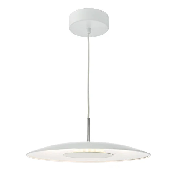 Contemporary Ceiling Lights with Unique, Abstract ShapesDar Enoch LED Pendant White and Stainless Steel Contemporary Ceiling Lights with Unique, Abstract ShapesDar Enoch LED Pendant White and Stainless Steel