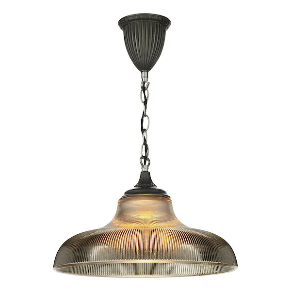 Metal Ceiling Lights in Brass, Copper, Stainless Steel, and IronDavid Hunt Badger Steel and Smoked Ribbed Glass Pendant Metal Ceiling Lights in Brass, Copper, Stainless Steel, and IronDavid Hunt Badger Steel and Smoked Ribbed Glass Pendant