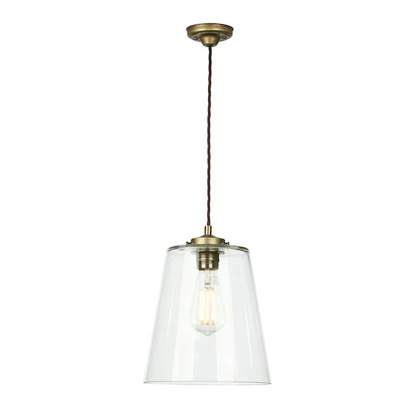 Mediterranean - Style Ceiling Lights with Terra - Cotta and Ceramic DetailsDavid Hunt Ibsley Single Pendant Aged Brass Mediterranean - Style Ceiling Lights with Terra - Cotta and Ceramic DetailsDavid Hunt Ibsley Single Pendant Aged Brass