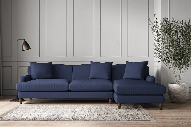 Industrial Style Ceiling Lights with Exposed Bulbs and Metal CagesDeni Grand Right Hand Chaise Sofa - Recycled Cotton Navy Industrial Style Ceiling Lights with Exposed Bulbs and Metal CagesDeni Grand Right Hand Chaise Sofa - Recycled Cotton Navy