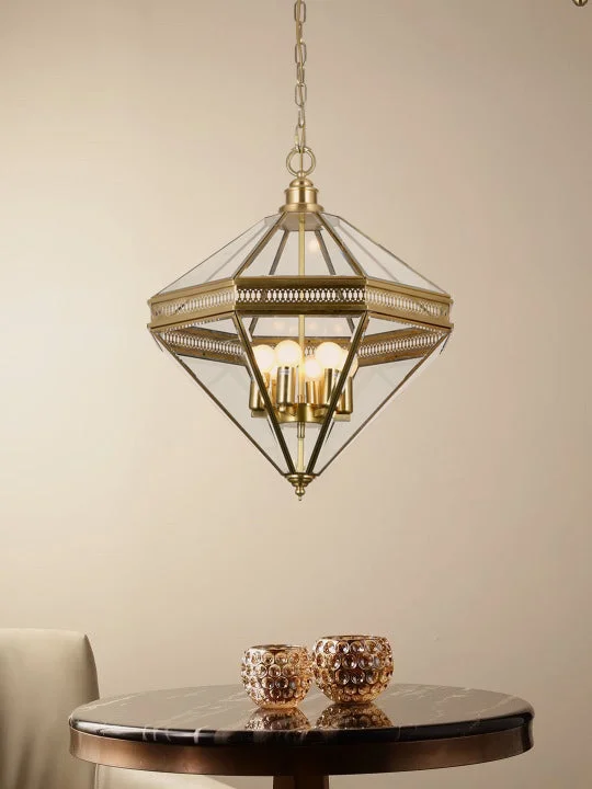 Indian - Themed Ceiling Lights with Intricate Filigree and Mirror WorkDerry Pendant Light