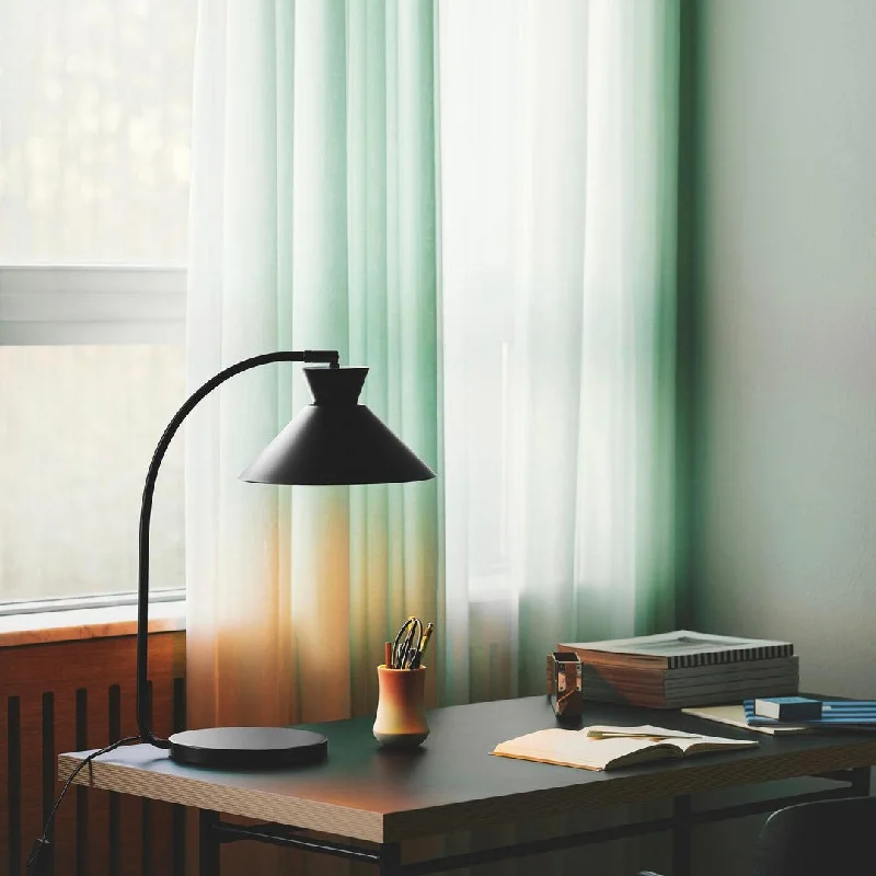 glass table lamps with a frosted surface for soft light diffusionDial Table Lamp - Black