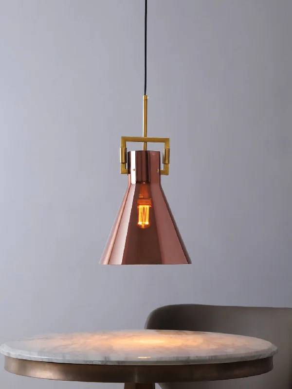 Indian - Themed Ceiling Lights with Intricate Filigree and Mirror WorkEllips Copper Pendant Light Indian - Themed Ceiling Lights with Intricate Filigree and Mirror WorkEllips Copper Pendant Light