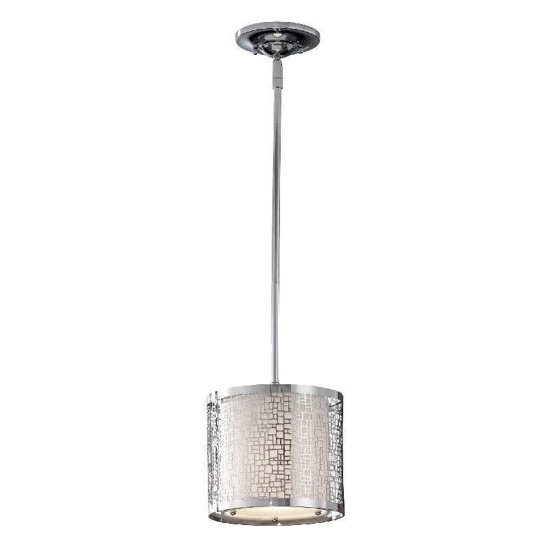 Indian - Themed Ceiling Lights with Intricate Filigree and Mirror WorkPerry Chrome Mini Pendant - ID 5481 Indian - Themed Ceiling Lights with Intricate Filigree and Mirror WorkPerry Chrome Mini Pendant - ID 5481
