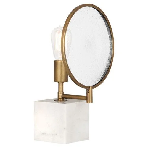 leather table lamps with a distressed texture for a rugged charmFineas Backlit Accent Lamp in Various Finishes