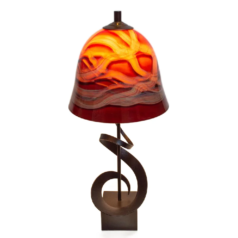 glass table lamps with a frosted surface for soft light diffusionGallery Spiral Table Lamp