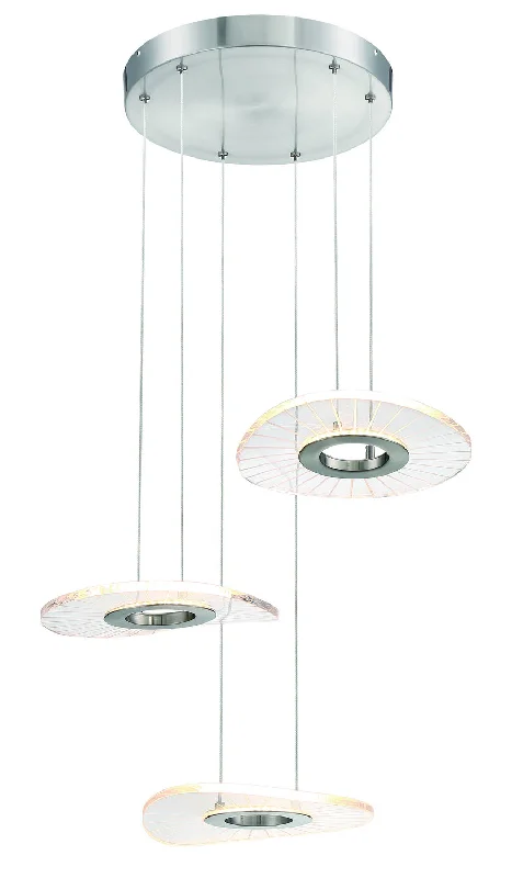 Metal Ceiling Lights in Brass, Copper, Stainless Steel, and IronRay LED Pendant