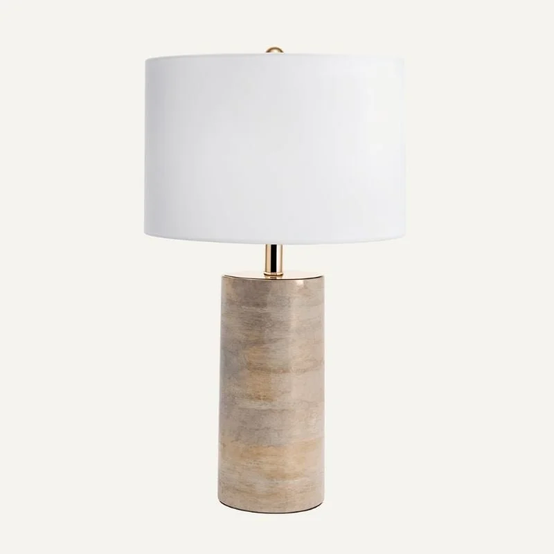 leather table lamps with a distressed texture for a rugged charmGewlo Table Lamp