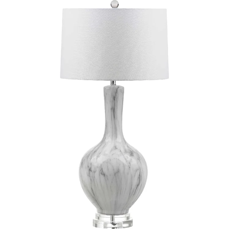 rustic farmhouse table lamps for cozy kitchensGreenlee Table Lamp White/Gray (Set of 2)