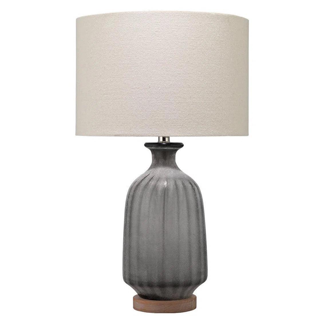 art deco table lamps with geometric shapes for a retro touchGrey Glass Grey Frosted Glass Table Lamp
