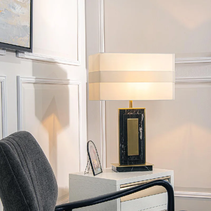 crystal table lamps with dazzling prisms for a glamorous effectHalie Marble Table Lamp - RV Astley