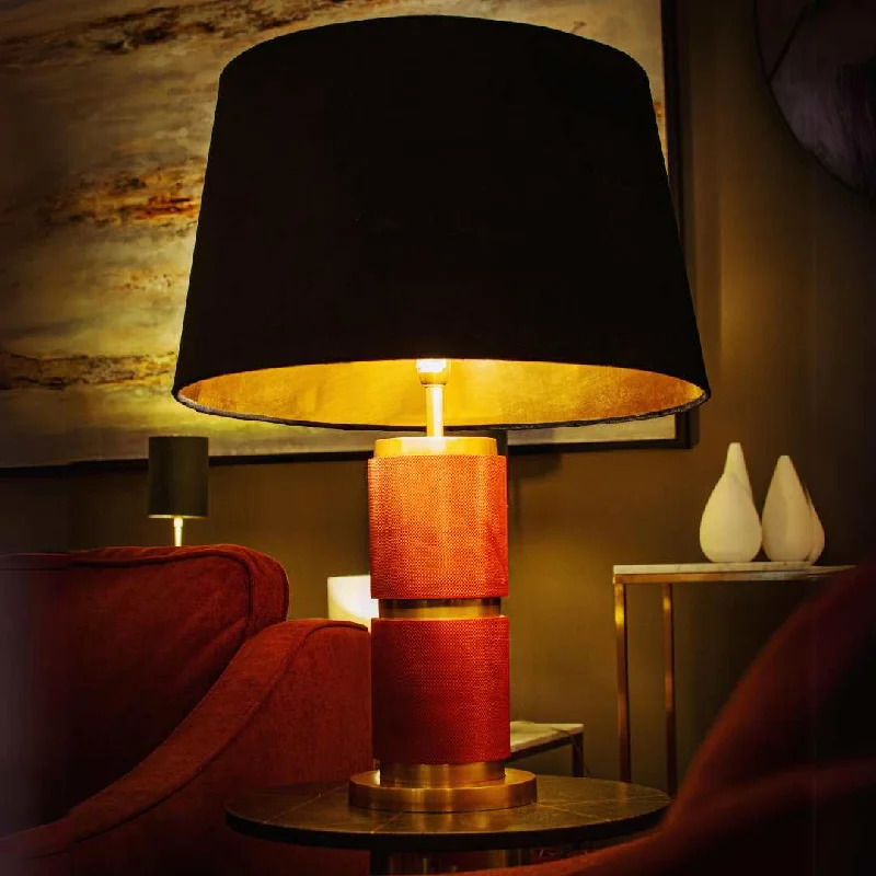 leather table lamps with a distressed texture for a rugged charmIlayane Table Lamp Base - RV Astley leather table lamps with a distressed texture for a rugged charmIlayane Table Lamp Base - RV Astley