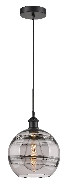 Indian - Themed Ceiling Lights with Intricate Filigree and Mirror WorkInnovations Lighting 616-1P-BK-G556-10SM Edison Pendant Light Matte Black Indian - Themed Ceiling Lights with Intricate Filigree and Mirror WorkInnovations Lighting 616-1P-BK-G556-10SM Edison Pendant Light Matte Black