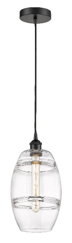 Mediterranean - Style Ceiling Lights with Terra - Cotta and Ceramic DetailsInnovations Lighting 616-1P-BK-G557-8CL Edison Pendant Light Matte Black Mediterranean - Style Ceiling Lights with Terra - Cotta and Ceramic DetailsInnovations Lighting 616-1P-BK-G557-8CL Edison Pendant Light Matte Black