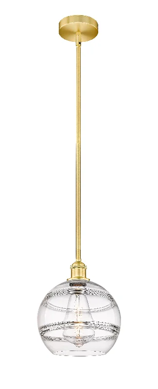 Mediterranean - Style Ceiling Lights with Terra - Cotta and Ceramic DetailsInnovations Lighting 616-1S-SG-G556-10CL  Edison Pendant Light Satin Gold