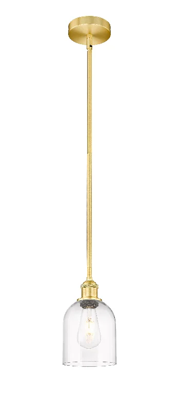 Tropical - Themed Ceiling Lights with Palm - Leaf Shapes and Rattan WrapsInnovations Lighting 616-1S-SG-G558-6CL Edison Pendant Light Satin Gold Tropical - Themed Ceiling Lights with Palm - Leaf Shapes and Rattan WrapsInnovations Lighting 616-1S-SG-G558-6CL Edison Pendant Light Satin Gold