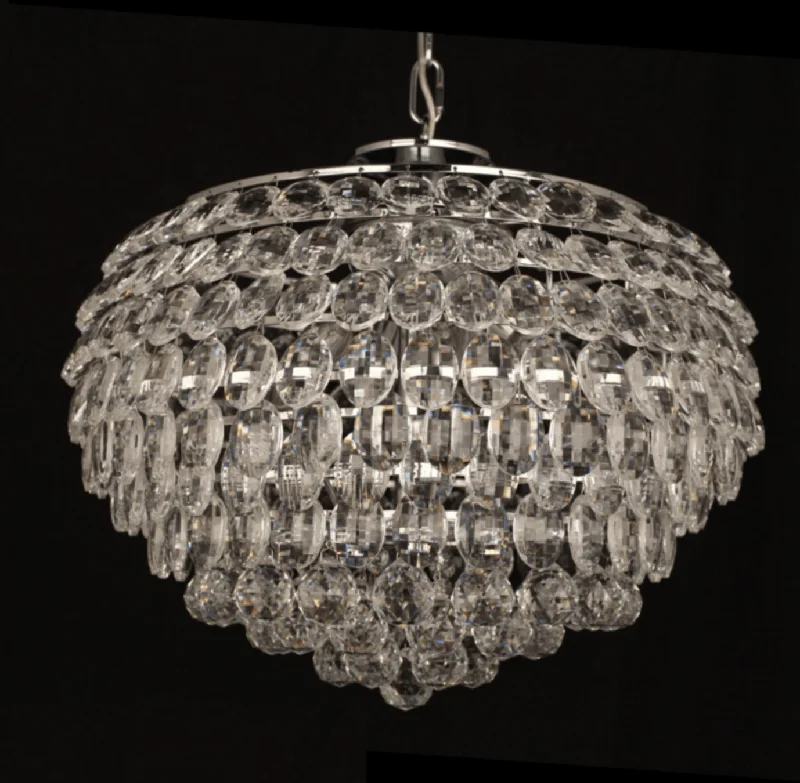Contemporary Ceiling Lights with Unique, Abstract ShapesSouthborough Large Layered Crystal Pendant - ID 5025 Contemporary Ceiling Lights with Unique, Abstract ShapesSouthborough Large Layered Crystal Pendant - ID 5025