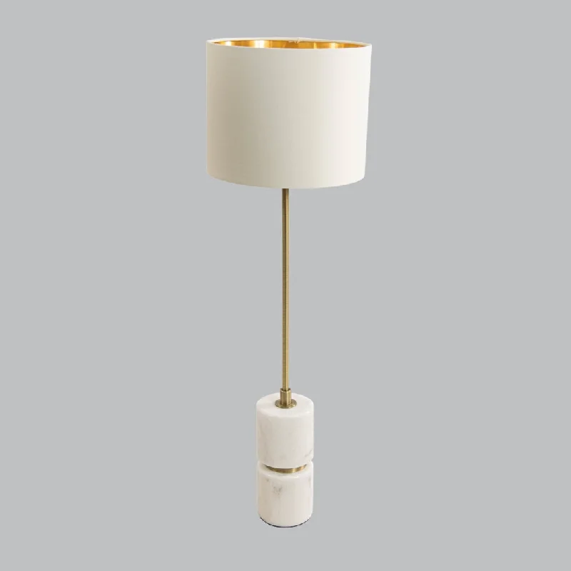 asian inspired table lamps with bamboo accents for a zen atmosphereLivingsley Alden Table Lamp – White Marble