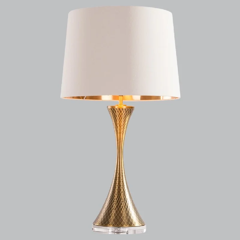 fabric table lamps with a linen shade for a relaxed and breathable lookLivingsley Drift Table Lamp – Antique Brass