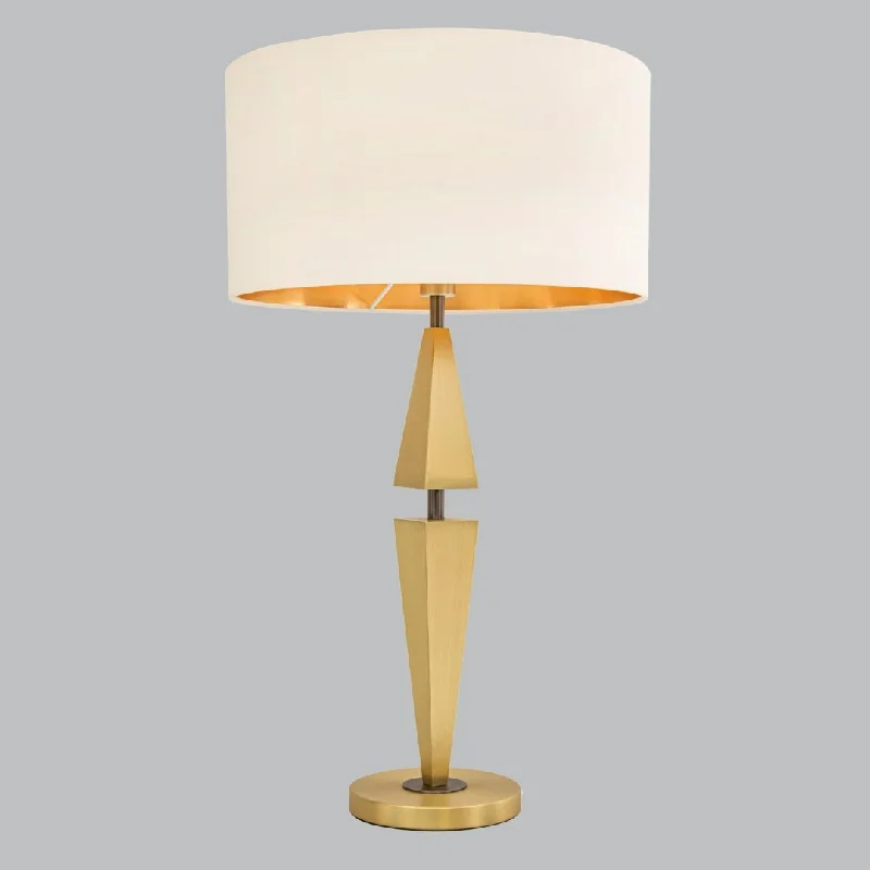 fabric table lamps with a linen shade for a relaxed and breathable lookLivingsley Wyatt Table Lamp - Gold Finish