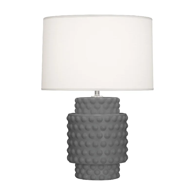 leather table lamps with a distressed texture for a rugged charmMatte Ash Dolly Accent Lamp