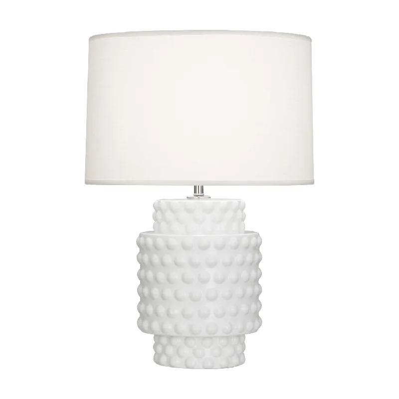 fabric table lamps with a linen shade for a relaxed and breathable lookMatte Lily Dolly Accent Lamp