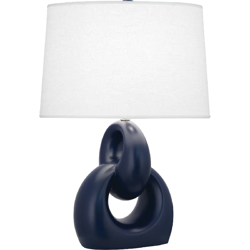 asian inspired table lamps with bamboo accents for a zen atmosphereMatte Midnight Blue Fusion Table Lamp