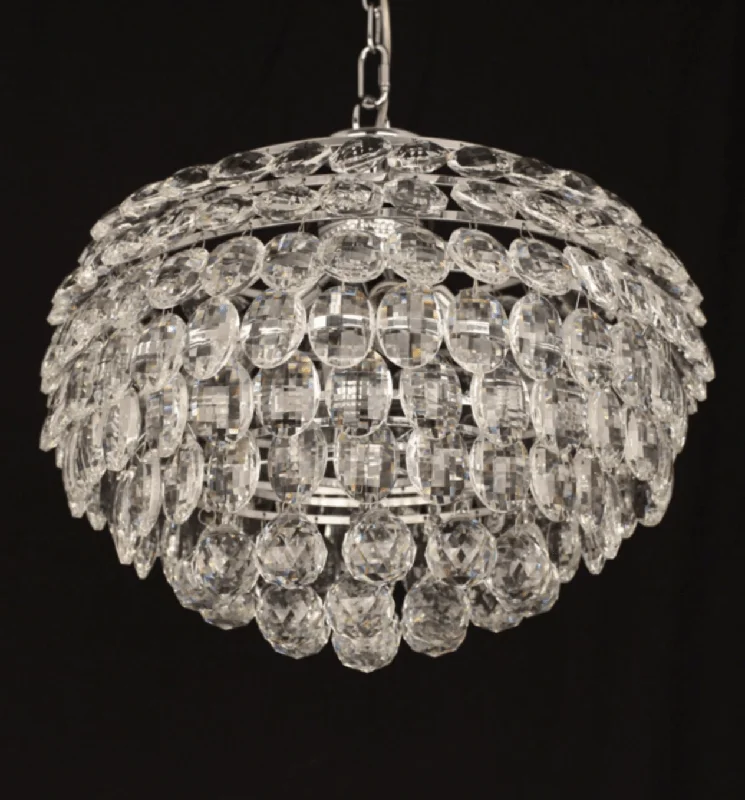 Glass Ceiling Lights with Frosted, Colored, or Etched GlassSouthborough Medium Layered Crystal Pendant - ID 5022 Glass Ceiling Lights with Frosted, Colored, or Etched GlassSouthborough Medium Layered Crystal Pendant - ID 5022