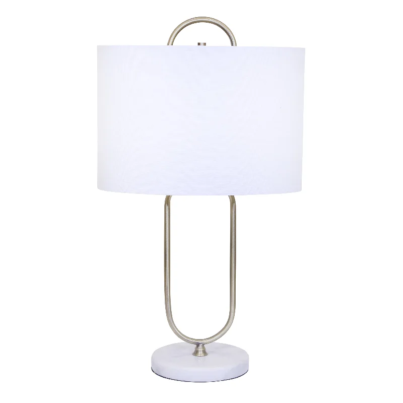 bohemian table lamps with colorful patterns for eclectic bedroomsMETAL 26" PAPER CLIP TABLE LAMP ON MARBLE BASE, GO bohemian table lamps with colorful patterns for eclectic bedroomsMETAL 26" PAPER CLIP TABLE LAMP ON MARBLE BASE, GO