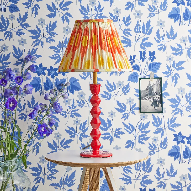 fabric table lamps with a linen shade for a relaxed and breathable lookMildred table lamp in hot chilli