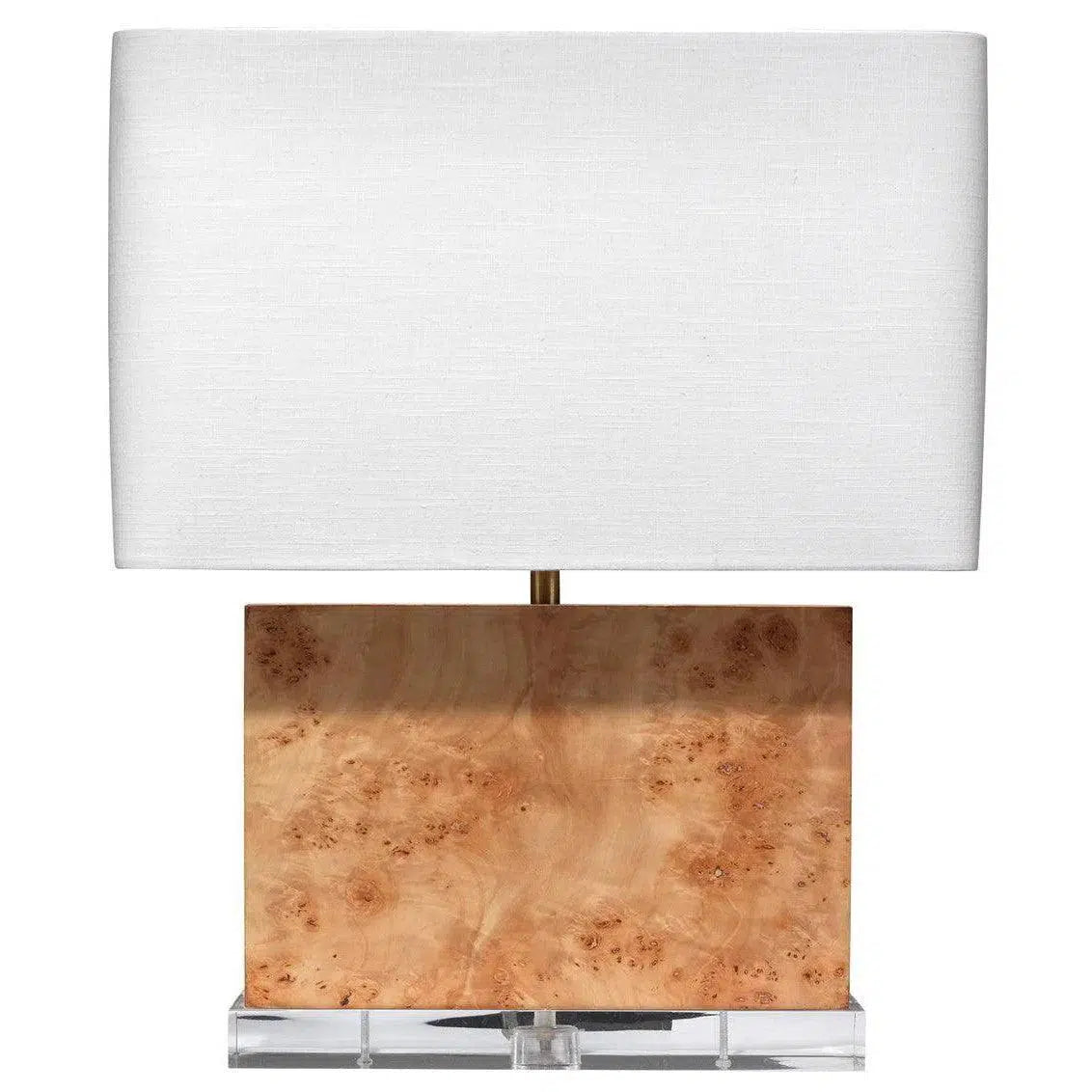 gothic style table lamps with dark finishes for a mysterious lookNatural Burl Wood Parallel Table Lamp