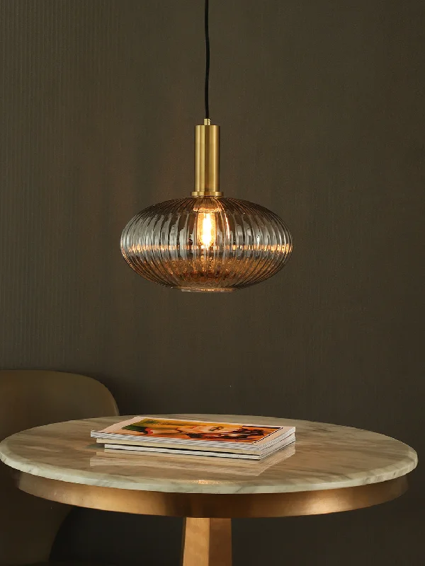 Gothic Ceiling Lights with Dark Metalwork and Pointed ArchesNiamh B Pendant Light