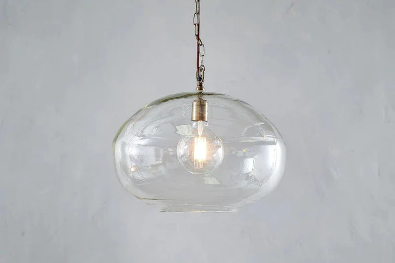 Chinese - Style Ceiling Lights with Red Lantern - Inspired DesignsOtoro Recycled Glass Pendant - Clear - Large Round Chinese - Style Ceiling Lights with Red Lantern - Inspired DesignsOtoro Recycled Glass Pendant - Clear - Large Round