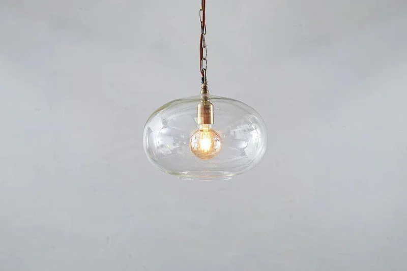 Tropical - Themed Ceiling Lights with Palm - Leaf Shapes and Rattan WrapsOtoro Recycled Glass Pendant - Clear - Small Round Tropical - Themed Ceiling Lights with Palm - Leaf Shapes and Rattan WrapsOtoro Recycled Glass Pendant - Clear - Small Round