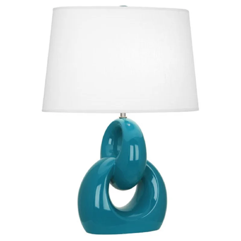 art deco table lamps with geometric shapes for a retro touchPeacock Fusion Table Lamp