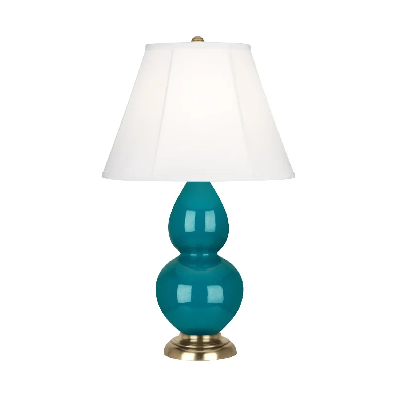 fabric table lamps with a linen shade for a relaxed and breathable lookPeacock Glazed Ceramic Double Gourd Accent Lamp fabric table lamps with a linen shade for a relaxed and breathable lookPeacock Glazed Ceramic Double Gourd Accent Lamp